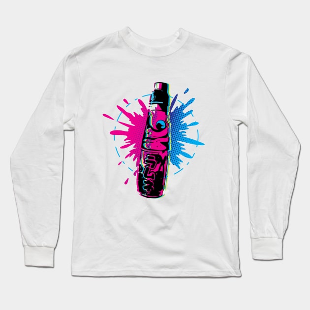 Japanese Soda Explosion Long Sleeve T-Shirt by waveformUSA